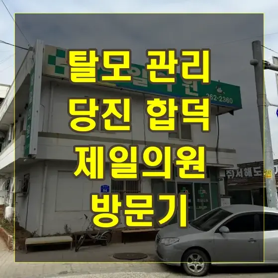 탈모 관리와 당진 합덕 제일의원 방문기