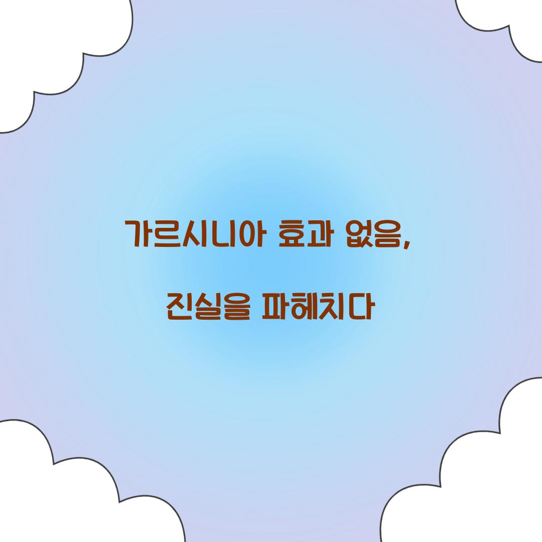 가르시니아 효과 없음, 진실을 파헤치다