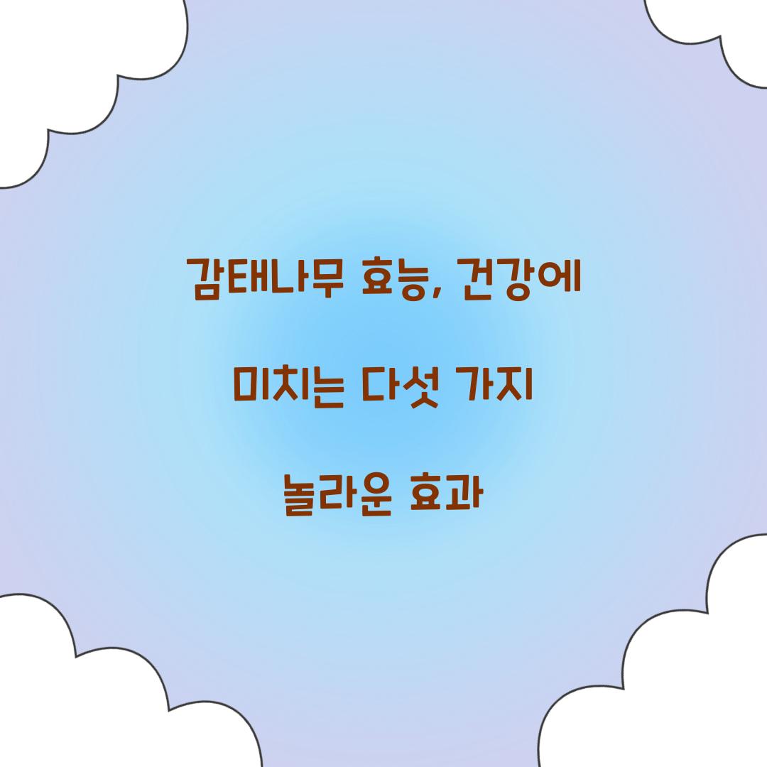 감태나무 효능, 건강에 미치는 다섯 가지 놀라운 효과