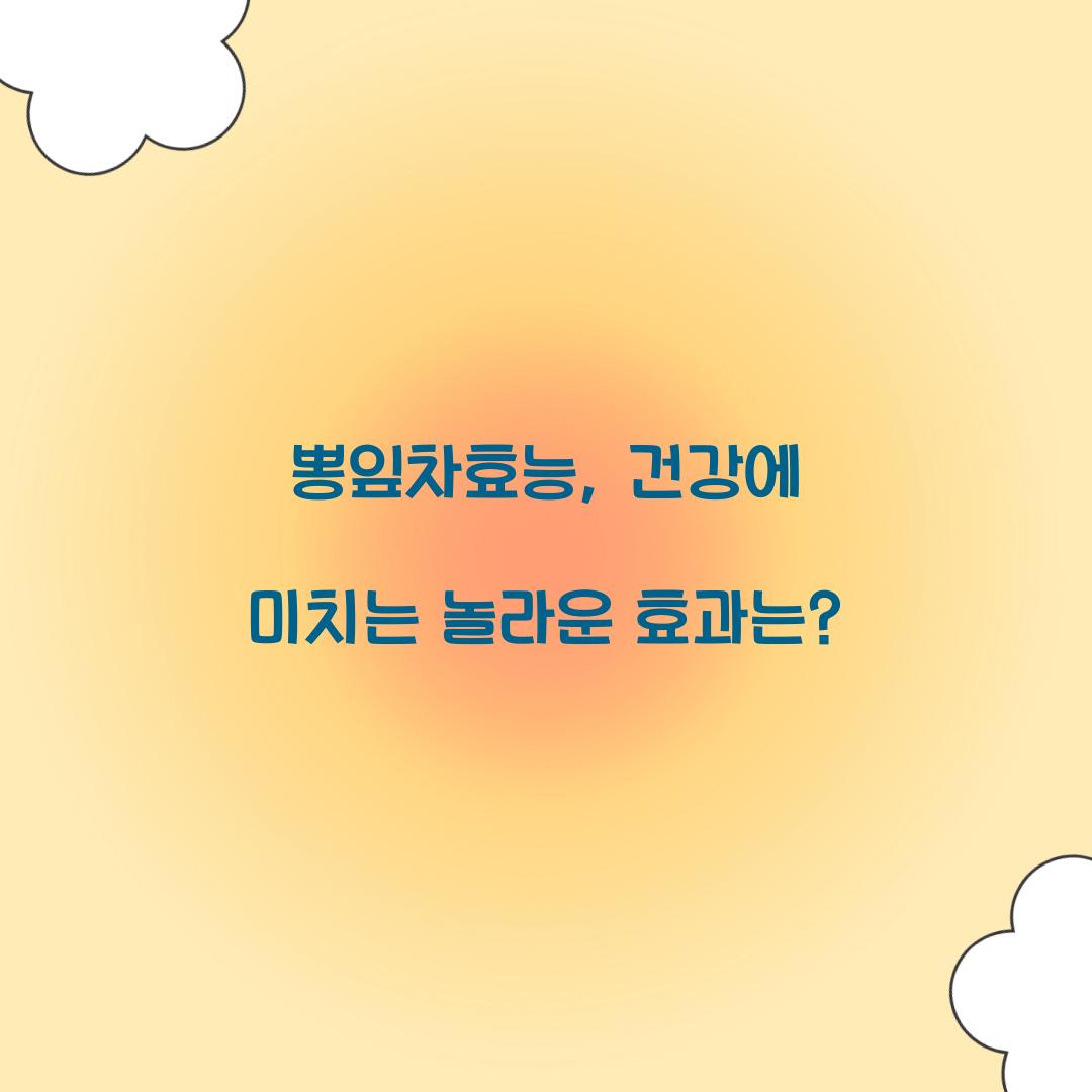 뽕잎차효능, 건강에 미치는 놀라운 효과는?