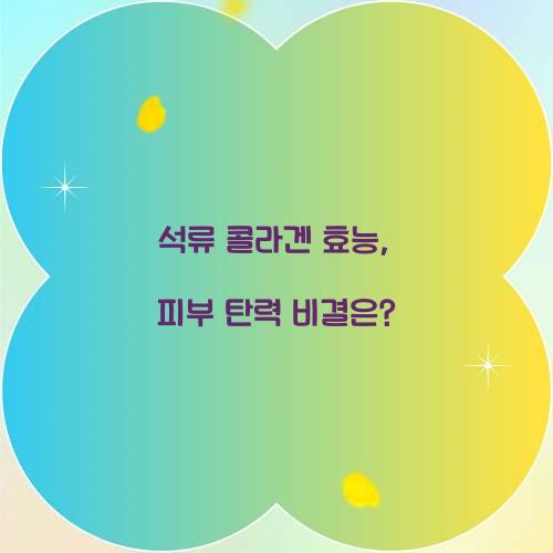 석류 콜라겐 효능, 피부 탄력 비결은?