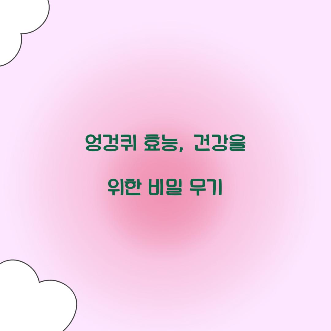 엉겅퀴 효능, 건강을 위한 비밀 무기