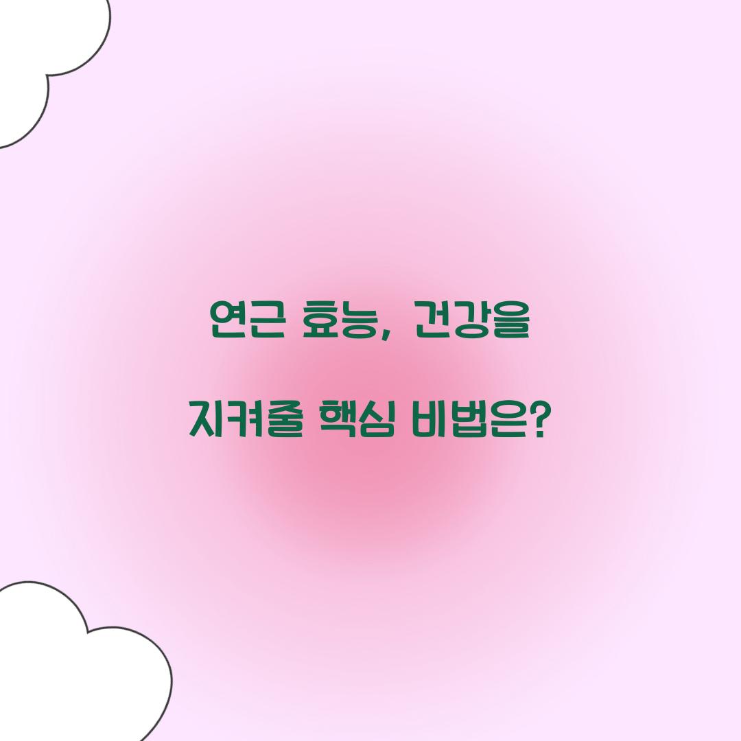 연근 효능, 건강을 지켜줄 핵심 비법은?