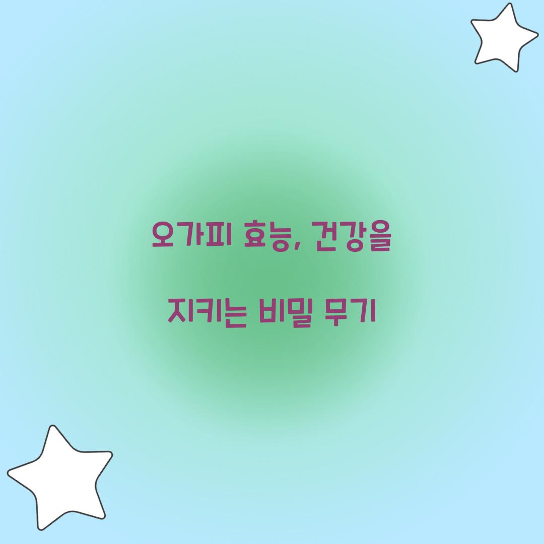 오가피 효능, 건강을 지키는 비밀 무기