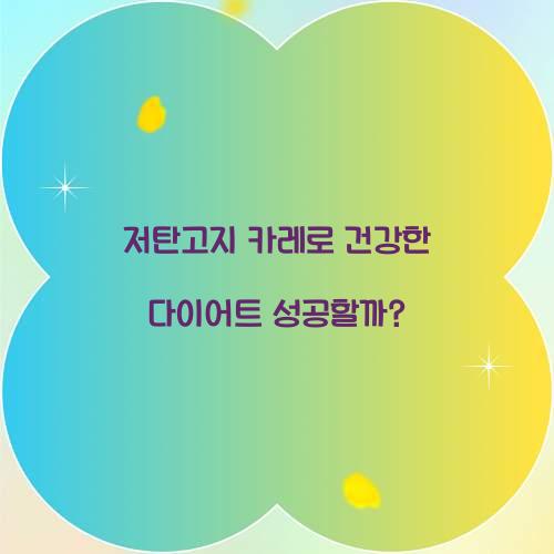 저탄고지 카레로 건강한 다이어트 성공할까?