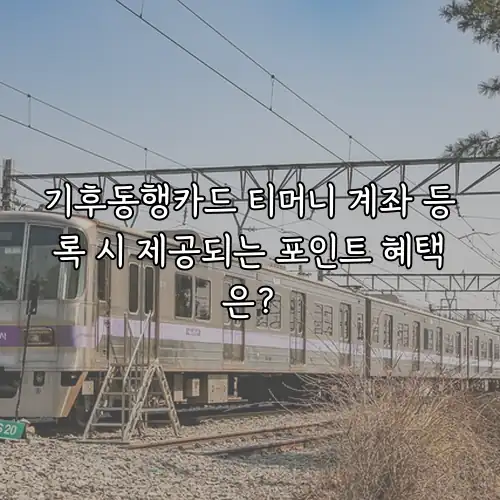 기후동행카드 티머니 계좌 등록 시 제공되는 포인트 혜택은?