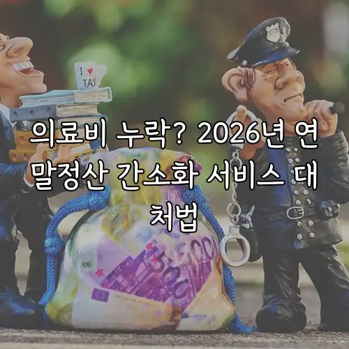 의료비 누락? 2026년 연말정산 간소화 서비스 대처법