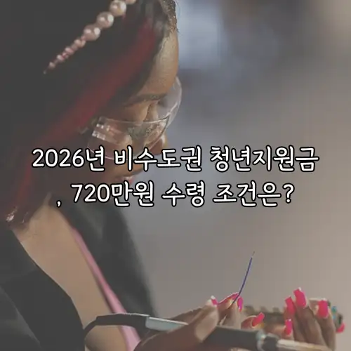 2026년 비수도권 청년지원금, 720만원 수령 조건은?