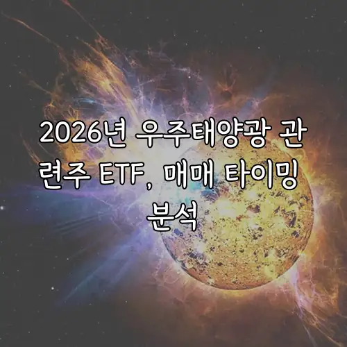 2026년 우주태양광 관련주 ETF, 매매 타이밍 분석