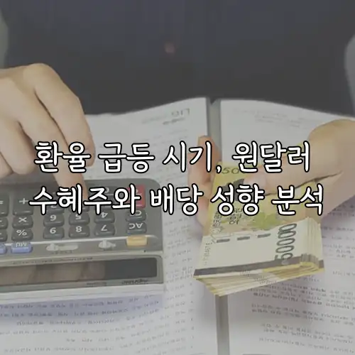 환율 급등 시기, 원달러 수혜주와 배당 성향 분석