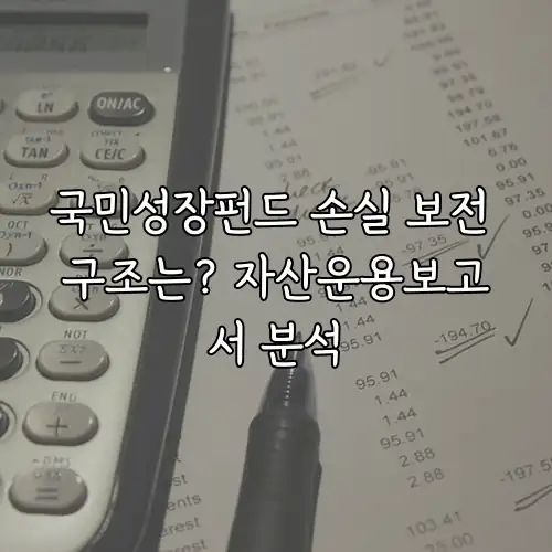 국민성장펀드 손실 보전 구조는? 자산운용보고서 분석